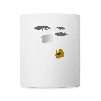 Guten Morgen Montag, Vogel Straus zieht sich - Tasse - Weiß - Vorne