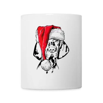 Santa Magyar Vizsla Christmas Dogs Wilsigns - Mug - white - Front
