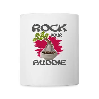 Bonsai Bonsai Tree "Bonsai on the Rock" - Mug - white - Front