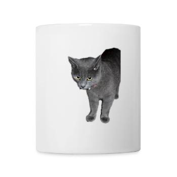 Cat black grey - Mug - white - Front