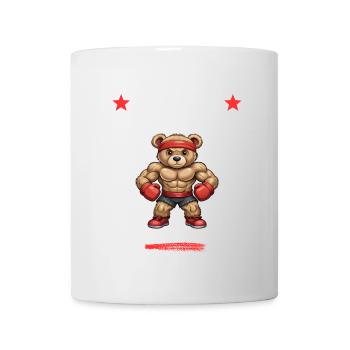 Cooler Teddy Boxer - KI-generiert - Tasse - Weiß - Vorne