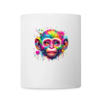 Colorful Monkey – Colorful Pop Art Explosion - Mug - white - Front