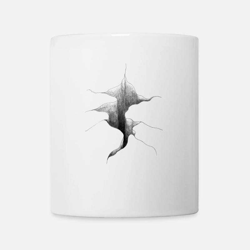 Loch in die Tiefe! - Tasse - Weiß