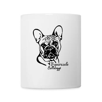 PORTRAIT DE BULLDOG FRANÇAIS Wilsigns - Mug blanc - blanc - Devant