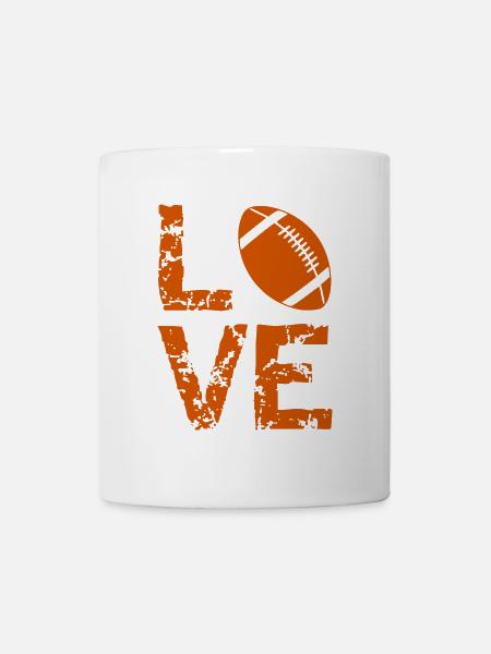 Love Football Sport Hobby USA - Tasse - Weiß