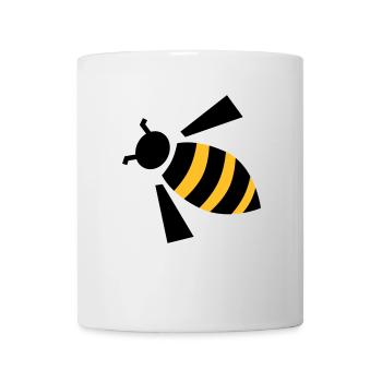 abeille - Mug blanc - blanc - Devant