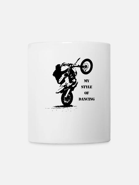 Moto Cross Cross Moto Moto Moto - Mug blanc - blanc