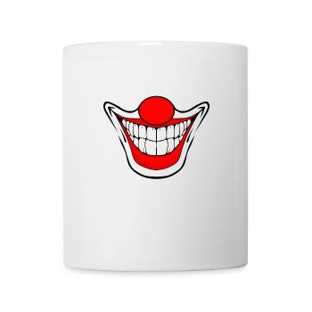 Smileyface, clown psycho tueur d'horreur maléfique - Mug blanc - blanc - Devant