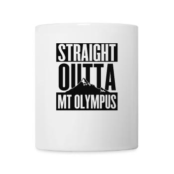 Sortie directe du mont Olympe - Mug blanc - blanc - Devant