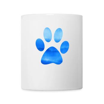 Blue paw - Mug - white - Front