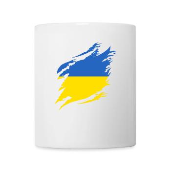 Drapeau de l’Ukraine Vintage Drapeau ukrainien d’occasion Look - Mug blanc - blanc - Devant