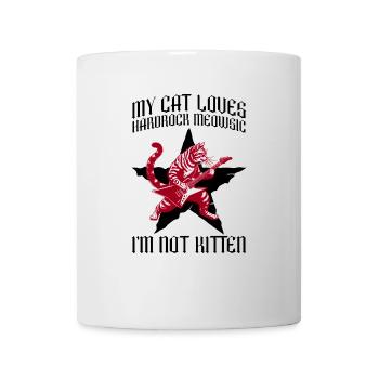 Cat Rock Music Humor Funny Gift Idea - Mug - white - Front