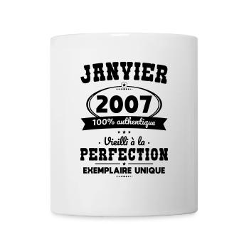 18th Birthday - January 2007 Perfection - Mug - white - Front