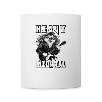 Heavy Metal Katze Musik Humor lustige Geschenkidee - Tasse - Weiß - Vorne