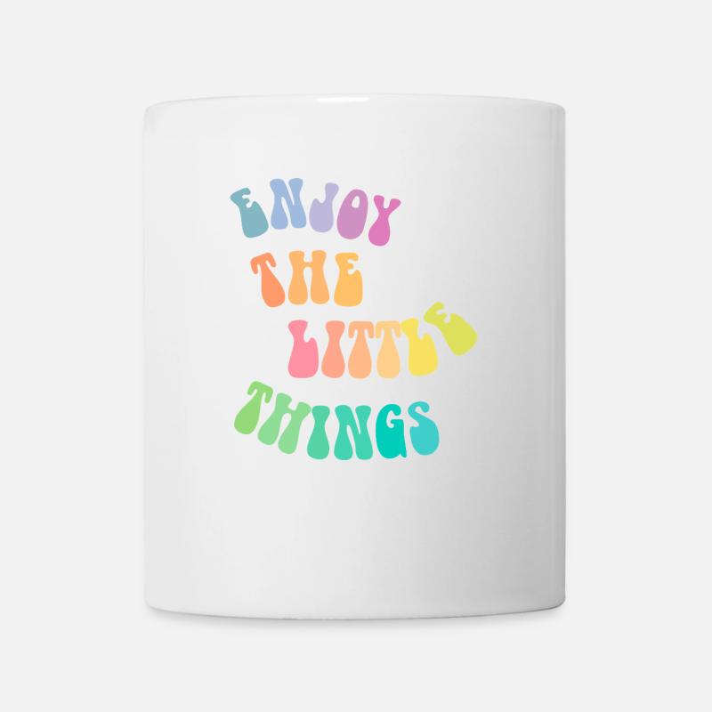 Enjoy the little things - Geschenkidee - Geschenk - Tasse - Weiß