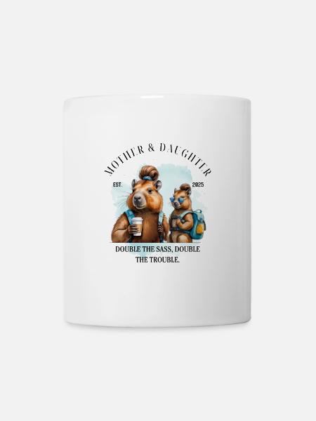 Doppelt so frech – doppelt so wild - Tasse - Weiß