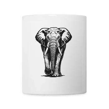 Elephant - Big Game, Tusk, Ivory - Mug - white - Front