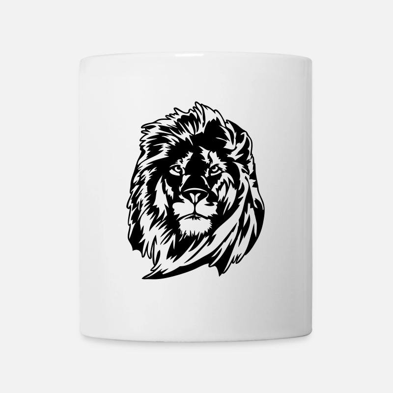 Löwe Löwenkopf Wilsigns Afrika König - Tasse - Weiß