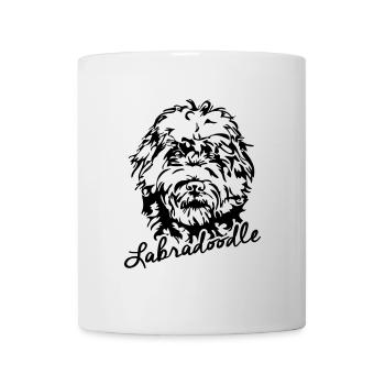 LABRADOODLE canine dog Wilsigns - Mug - white - Front