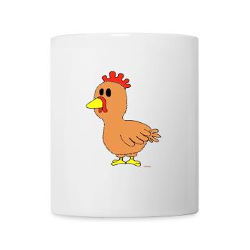 Huhn / Chicken - Tasse - Weiß - Vorne