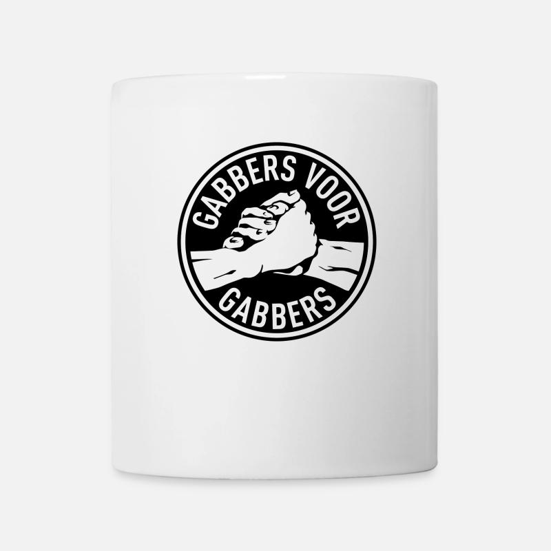 Gabbers voor Gabbers / Gabbers pour Gabbers / Gabber - Mug blanc - blanc