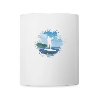 Stand Up Paddle, SUP, Surf, Eau; mer d'été - Mug blanc - blanc - Devant
