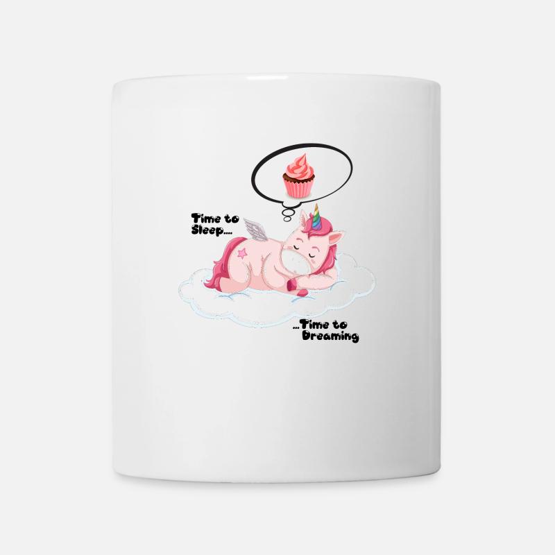 Einhorn schlafen traeumen - Tasse - Weiß