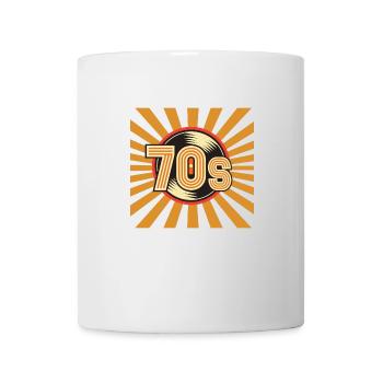Musik der 70er - Tasse - Weiß - Vorne