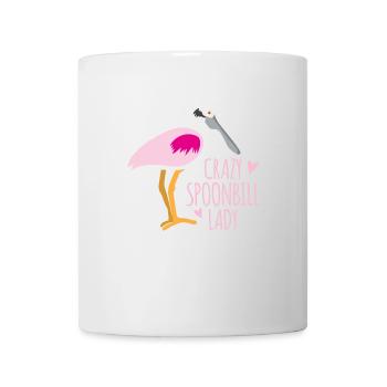 Folle spatule dame oiseau - Mug blanc - blanc - Devant