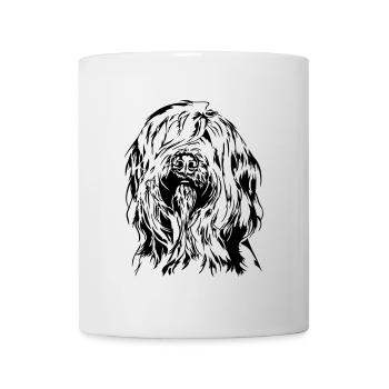 Berger de Brie BRIARD Dog portrait Wilsign's dogs - Mug - white - Front