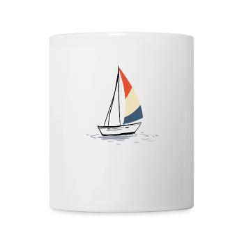 bateau à voile - Mug blanc - blanc - Devant