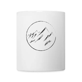 Mountains minimalism - Mug - white - Front