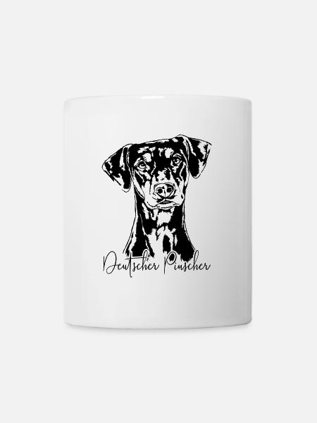 DEUTSCHER PINSCHER Hund Hunde Wilsigns - Tasse - Weiß