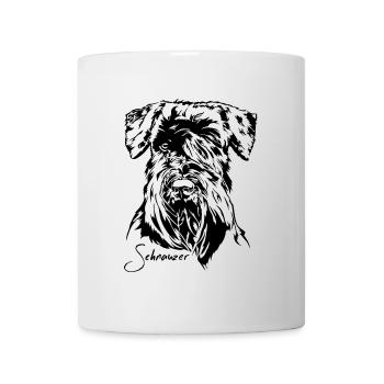 SCHNAUZER Portrait chiens Chien Wilsigns - Mug blanc - blanc - Devant