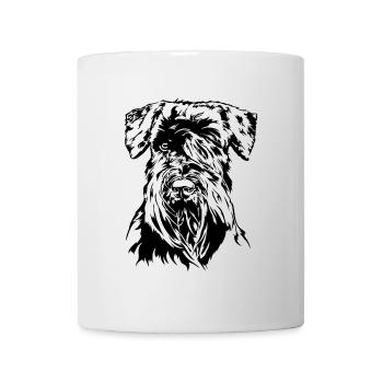 SCHNAUZER Portrait chiens Chien Wilsigns - Mug blanc - blanc - Devant