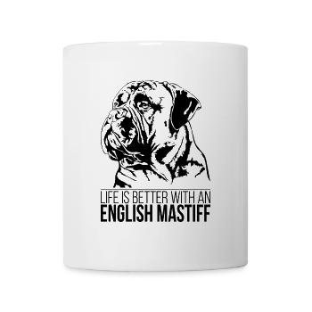 DEUTSCH MASTIFF life is better saying Wilsigns - Mug - white - Front