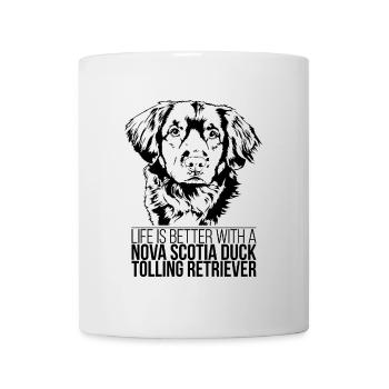 NOVA SCOTIA DUCK TOLLING RETRIEVER life is better - Mug - white - Front