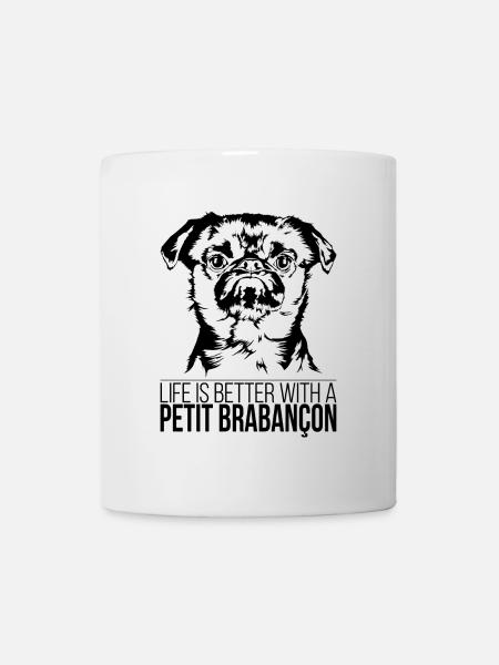 PETIT BRABANCON life is betterspruch Wilsigns - Mug blanc - blanc