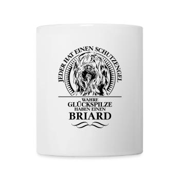 BRIARD Schutzengel Hunde Spruch Wilsigns - Tasse - Weiß - Vorne