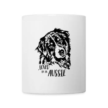 AUSTRALIAN SHEPHERD loved by an Aussie Wilsigns - Mug - white - Front