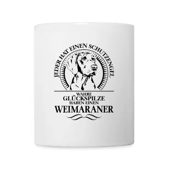 WEIMARANER Schutzengel Hundespruch Wilsigns - Tasse - Weiß - Vorne
