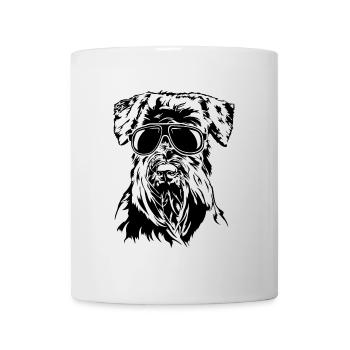 SCHNAUZER cool lunettes de soleil chien chiens Wilsigns - Mug blanc - blanc - Devant