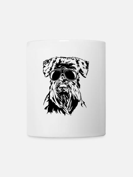 SCHNAUZER cool Sonnenbrille Hund Hunde Wilsigns - Tasse - Weiß