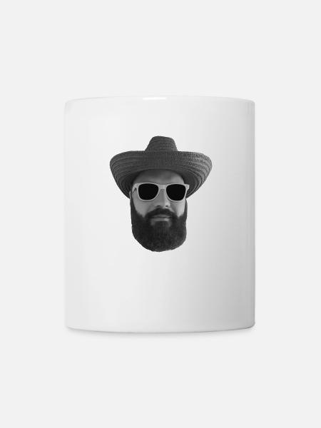 bärtig - Tasse - Weiß
