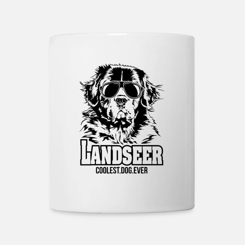 LANDSEER chien le plus cool de tous les temps Chien disant chiens - Mug blanc - blanc
