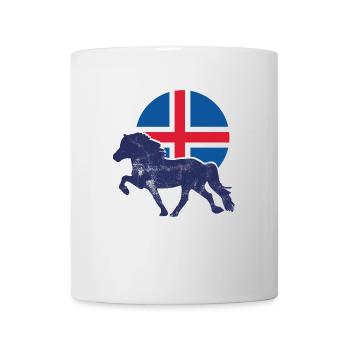 tölt Islandpferd - Tasse - Weiß - Vorne