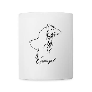 SAMOYED Profile Dogs Dog Wilsigns - Mug - white - Front