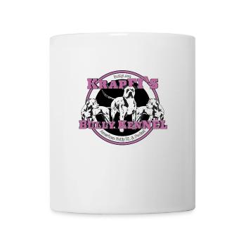 Kennel Logo Neu (ROSA)-American Bully XL & Pocket - Tasse - Weiß - Vorne