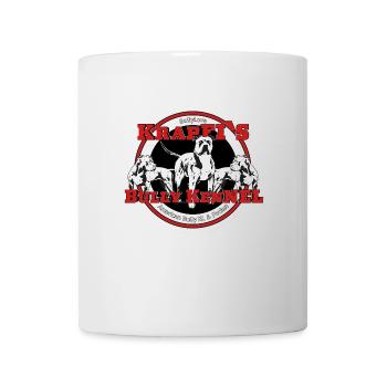 Kennel Logo Neu (ROT)-American Bully XL & Pocket - Tasse - Weiß - Vorne