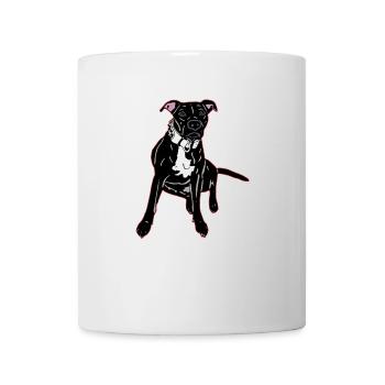 American Staffordshire Terrier - Mug - white - Front
